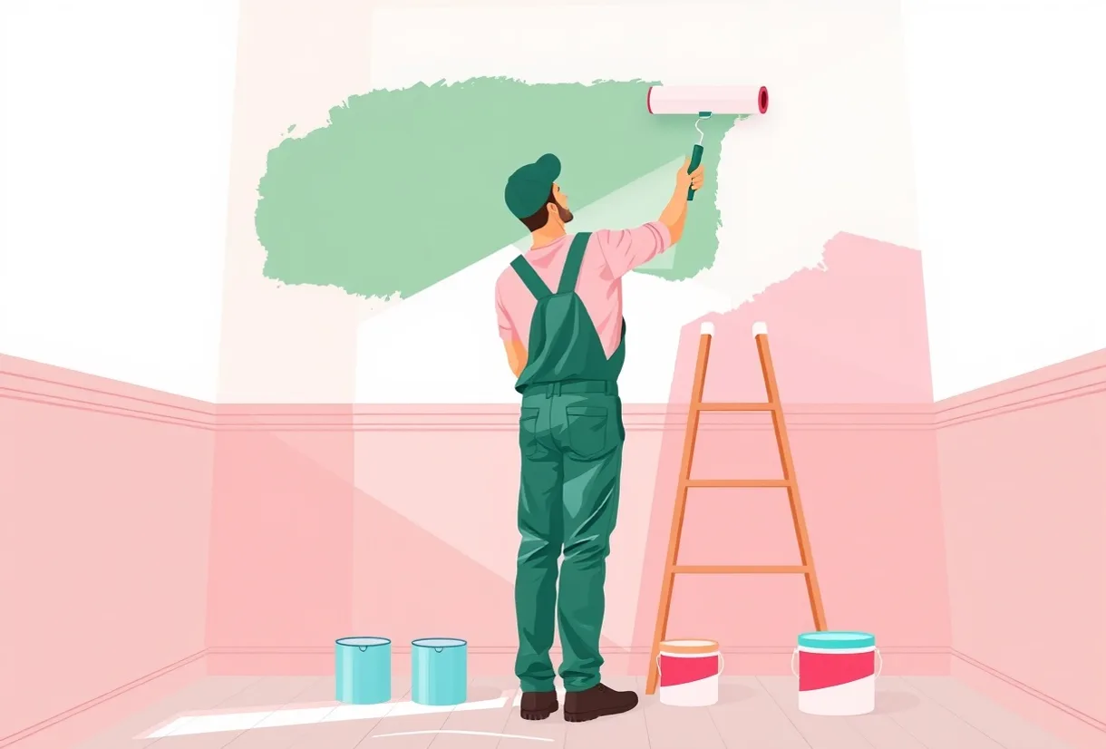 Peintre Mazamet 81200 en intervention sur un chantier